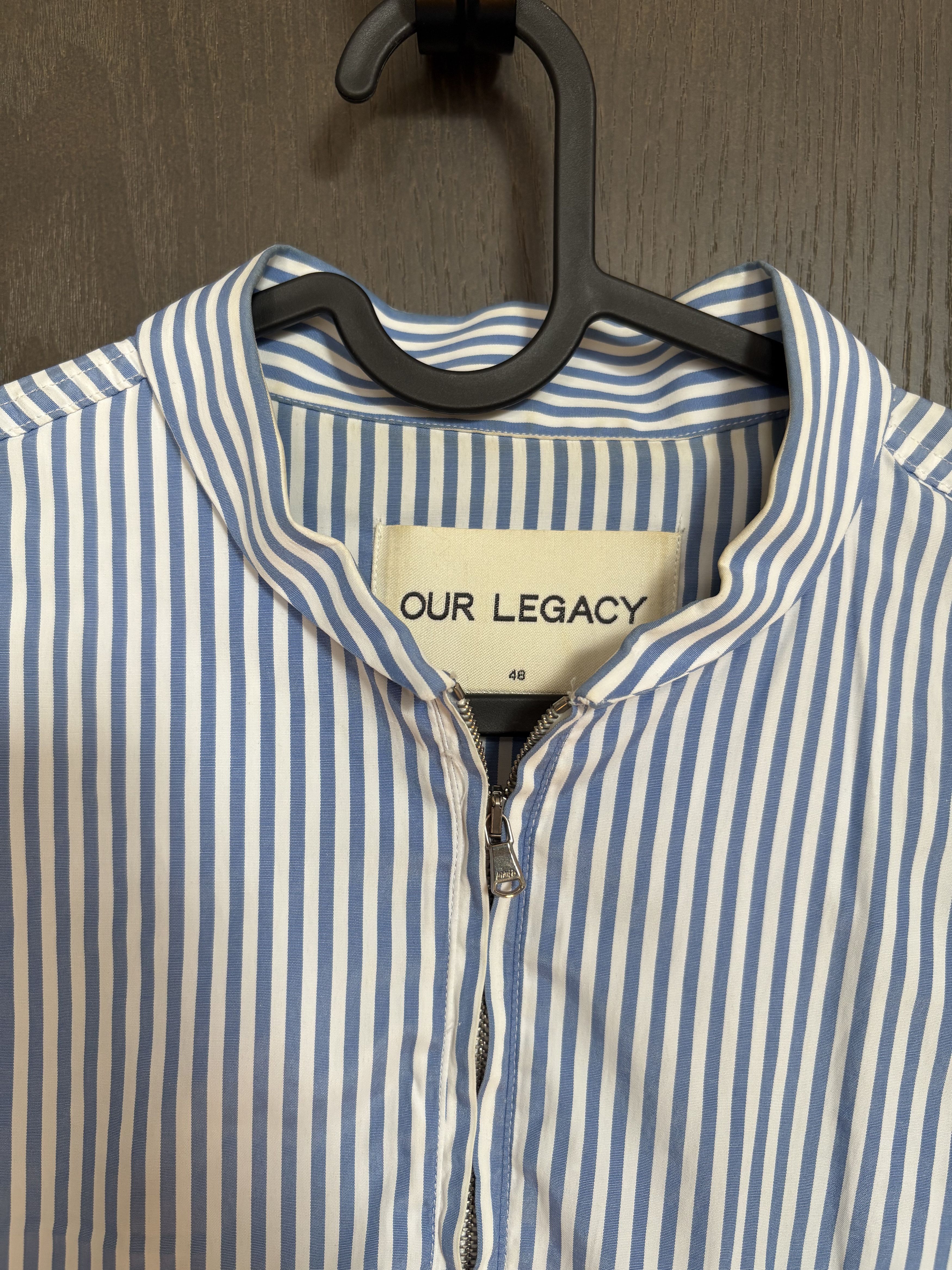 Our Legacy OUR LEGACY QUARTER ZIP STRIPE SHIRT Size US M / EU 48-50 / 2 - 2 Thumbnail
