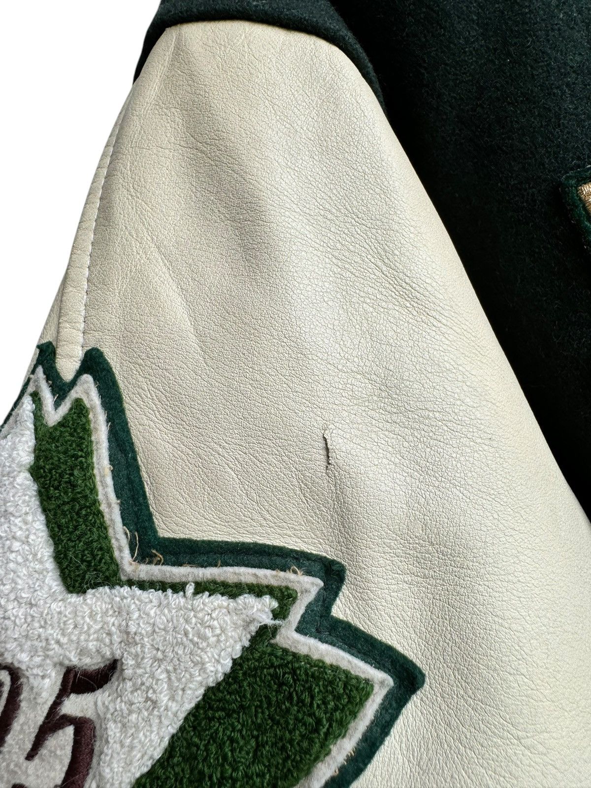 Vintage Vintage Varsity Yokohama Rugby Leather Sleeve Jacket Size US L / EU 52-54 / 3 - 7 Thumbnail