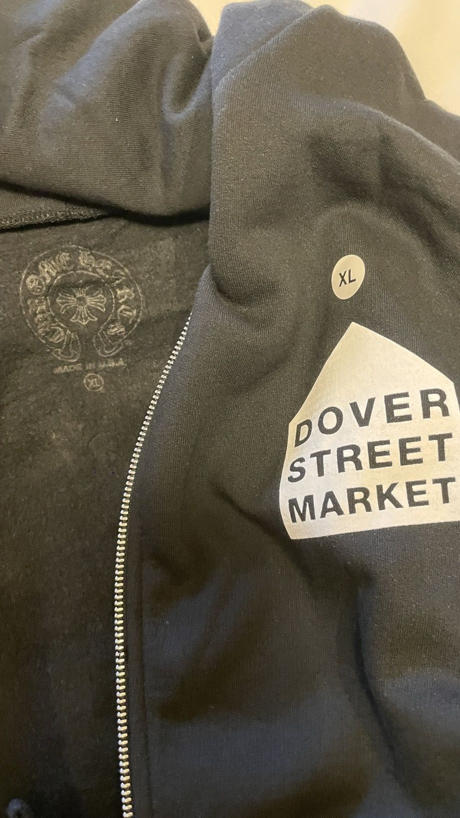 Chrome Hearts Dover Street Market x Chrome Hearts Zip Up Hoodie Size US XL / EU 56 / 4 - 5 Thumbnail