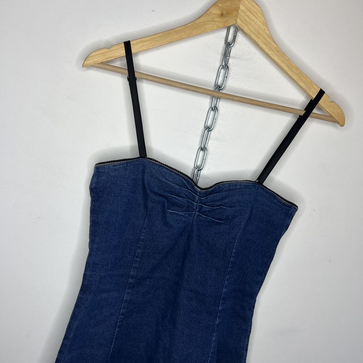 Dolce & Gabbana Dolce Gabbana D&G Mini Denim Dress Small Y2K Coquette Size S / US 4 / IT 40 - 4 Thumbnail