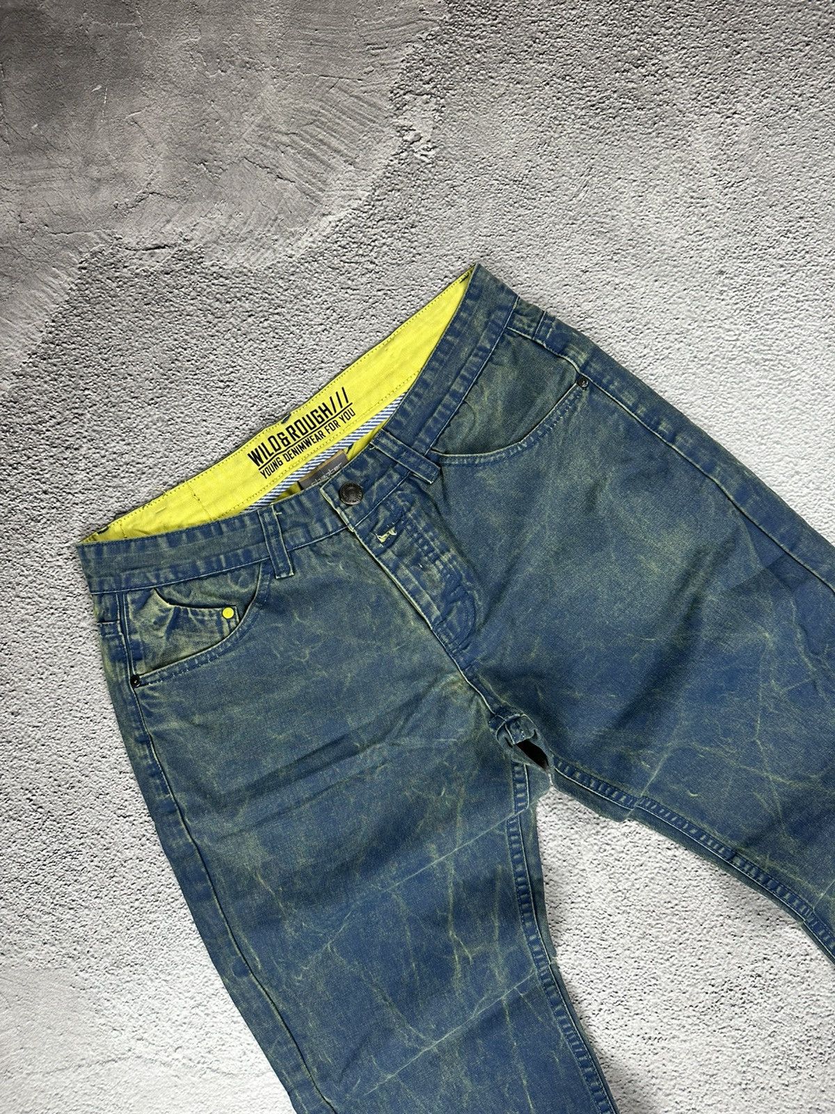 Japanese Brand Wildground Workwear Jeans Baggy Fit Distressed Wash Y2K Size US 34 / EU 50 - 3 Thumbnail