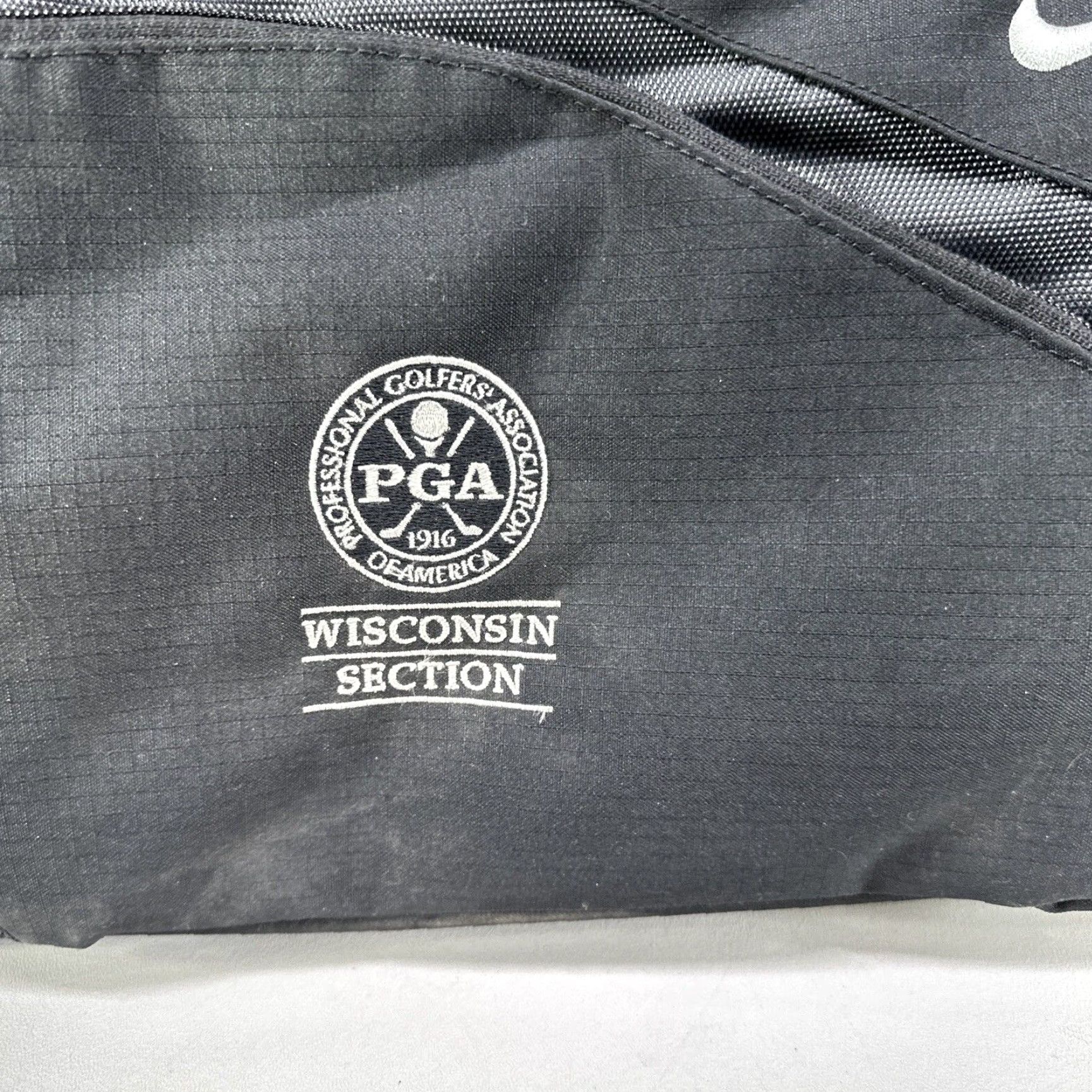 Nike VINTAGE Nike PGA Wisconsin Section Duffle Weekend Bag Big Blue Nike Golf Bag Duffle Mens Womens Unisex 90s Duffle Bag Size ONE SIZE - 3 Thumbnail