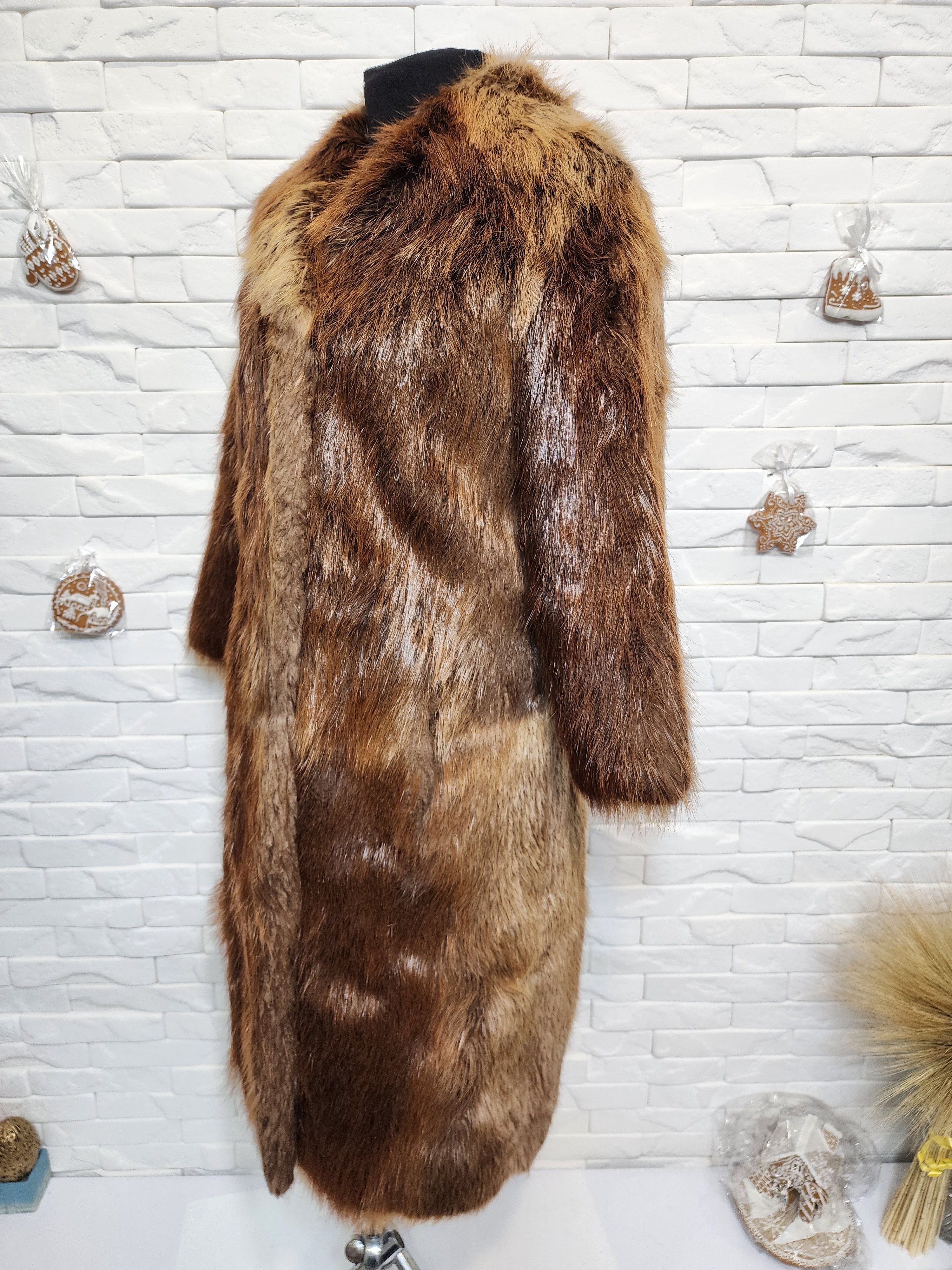 Uniqlo Brown Fur Coat - Women's Vintage Fur Size M / US 6-8 / IT 42-44 - 2 Thumbnail