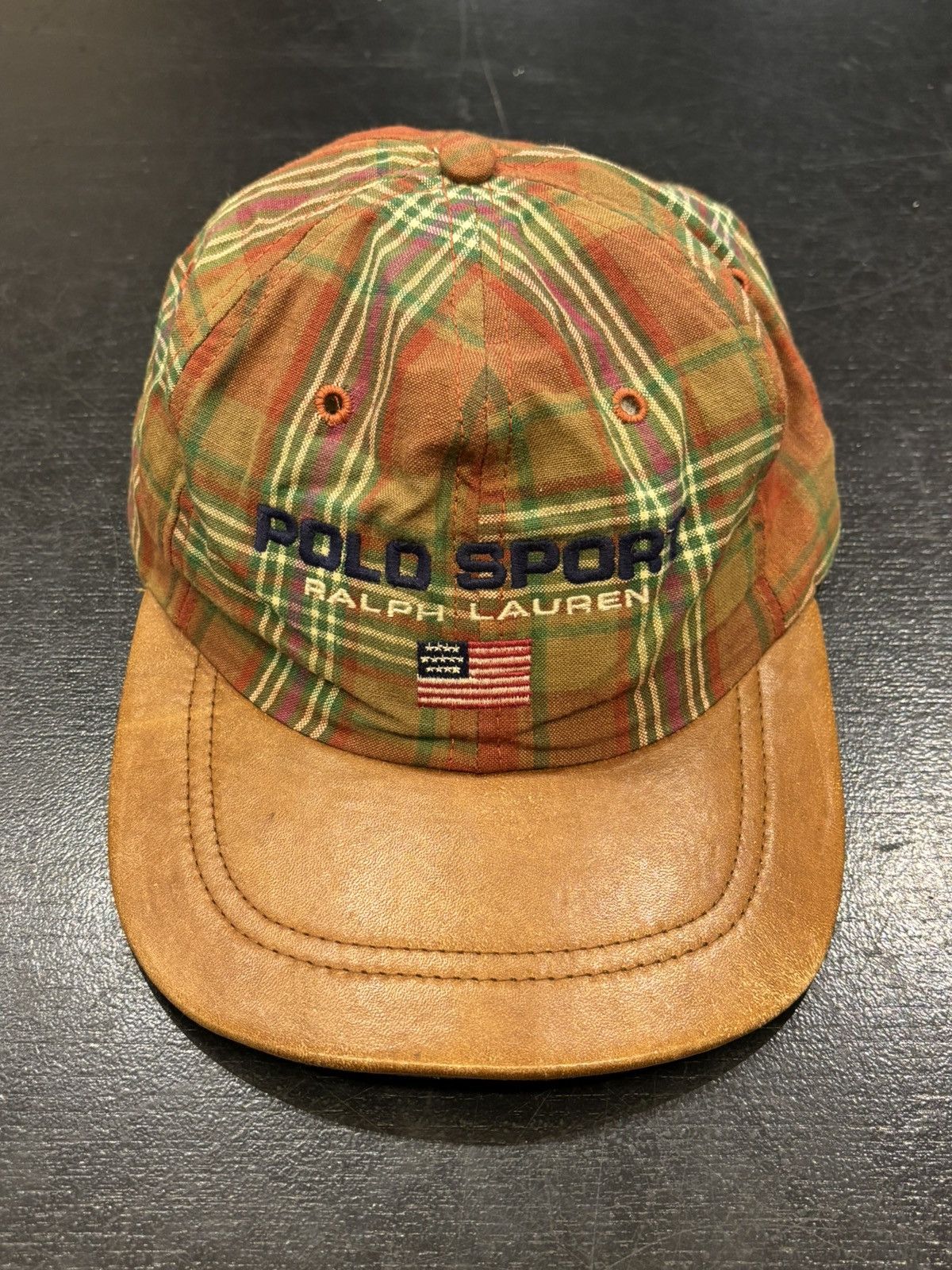 Polo Ralph Lauren Polo Sport Leather Brim Hat Size ONE SIZE - 1 Thumbnail