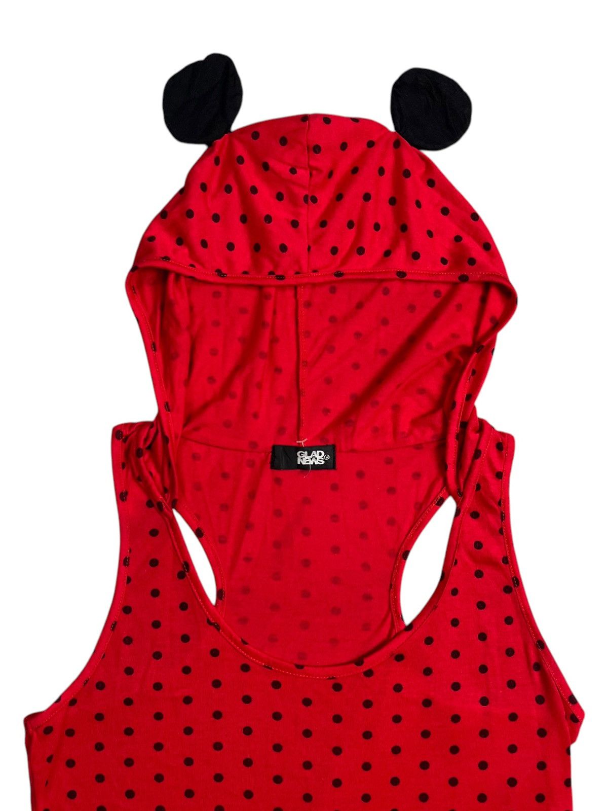 20471120 × Beauty Beast × Hysteric Glamour 2000s Glad News - Mickey Ear Polka Tank Top Size US M / EU 48-50 / 2 - 3 Thumbnail