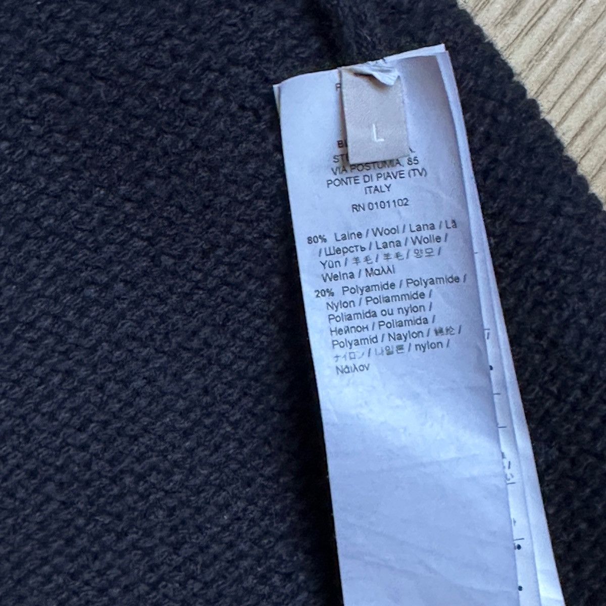 Other Stefanel Navy Wool Blend Cable KnitTurtleneck Sweater Size L / US 10 / IT 46 - 5 Thumbnail