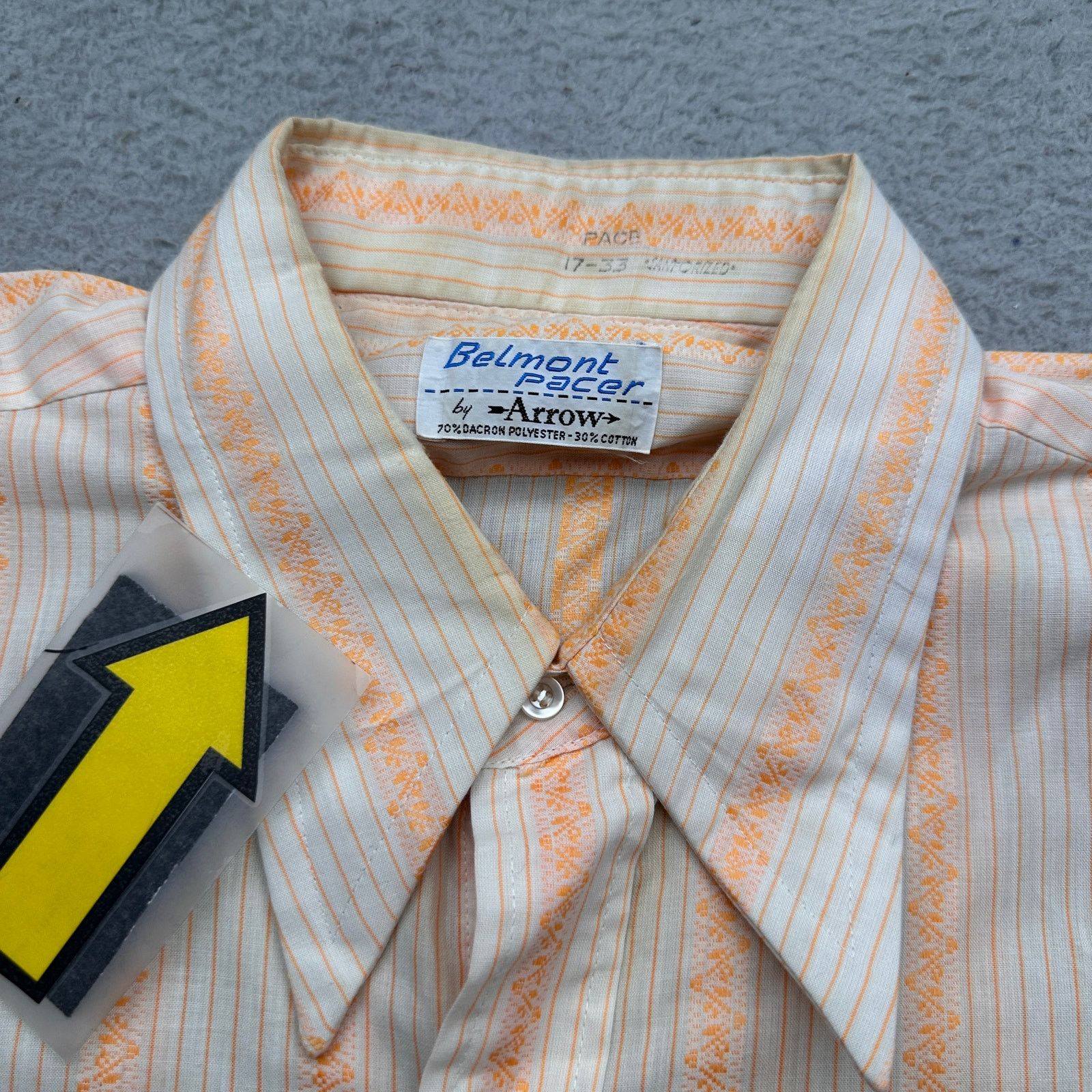 Arrow Vintage 70s Arrow Sanforized Button Shirt Mens 17 XL Size US XL / EU 56 / 4 - 8 Thumbnail