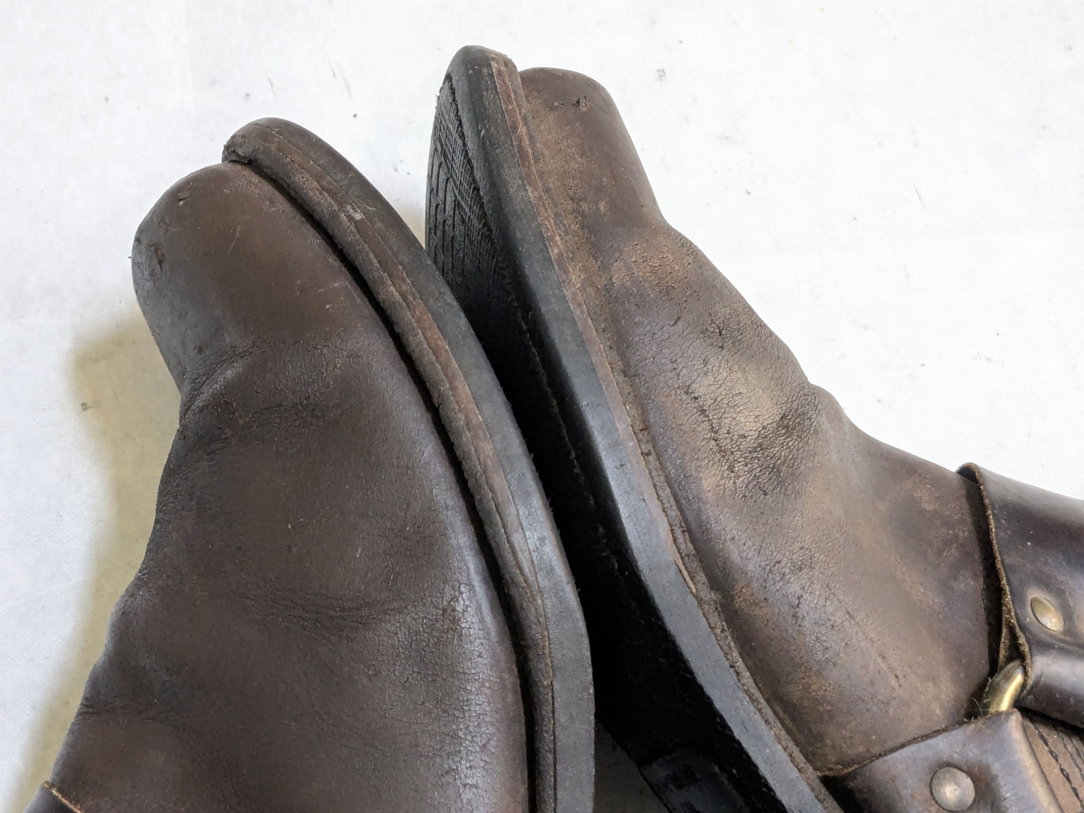 Frye Frye Harness Boots Brown Leather 9.5 M Buckle Size US 9.5 / EU 42-43 - 9 Thumbnail