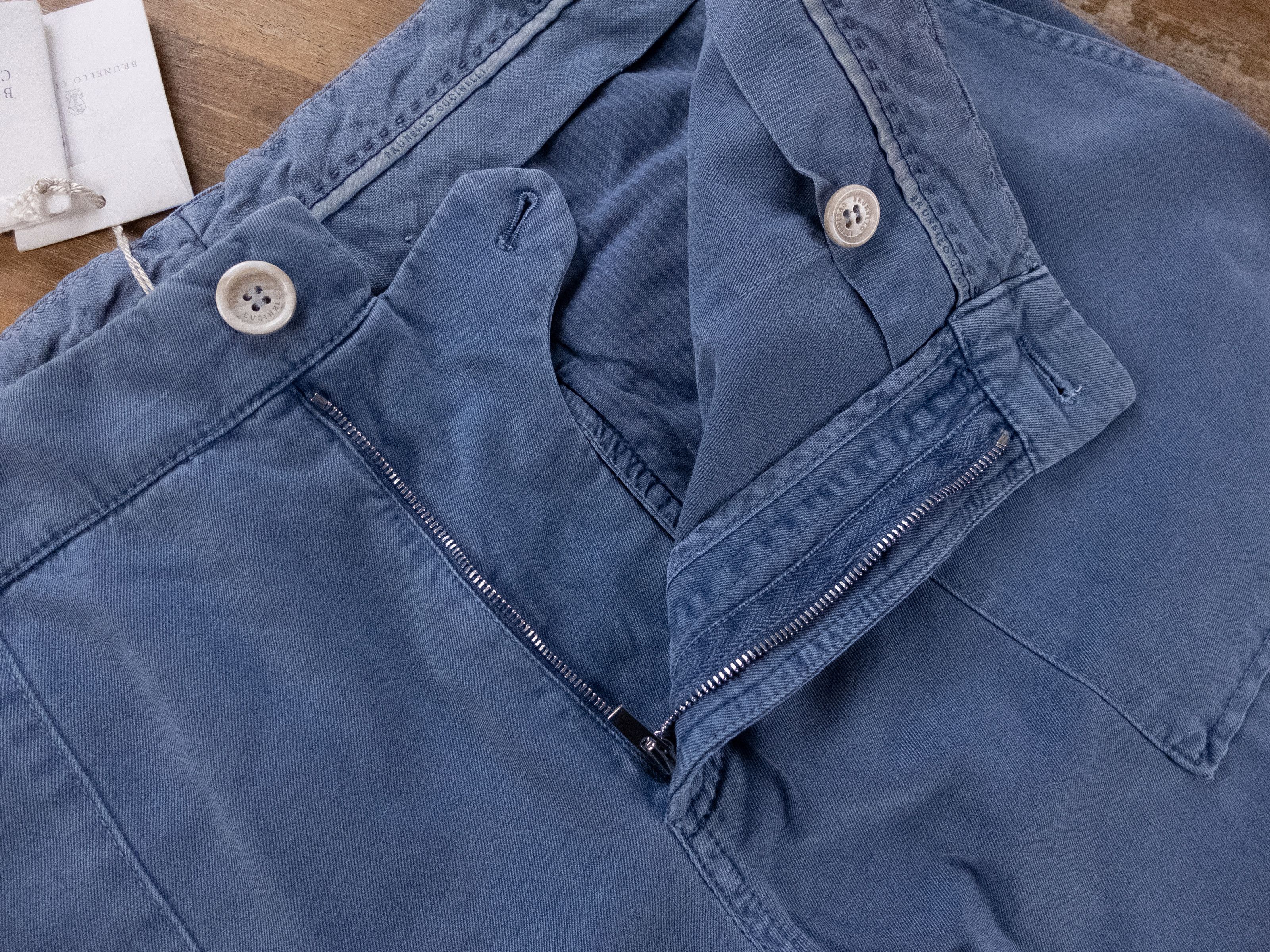 Brunello Cucinelli BRUNELLO CUCINELLI blue straight cut bermuda shorts 38 54 Size US 38 / EU 54 - 6 Thumbnail