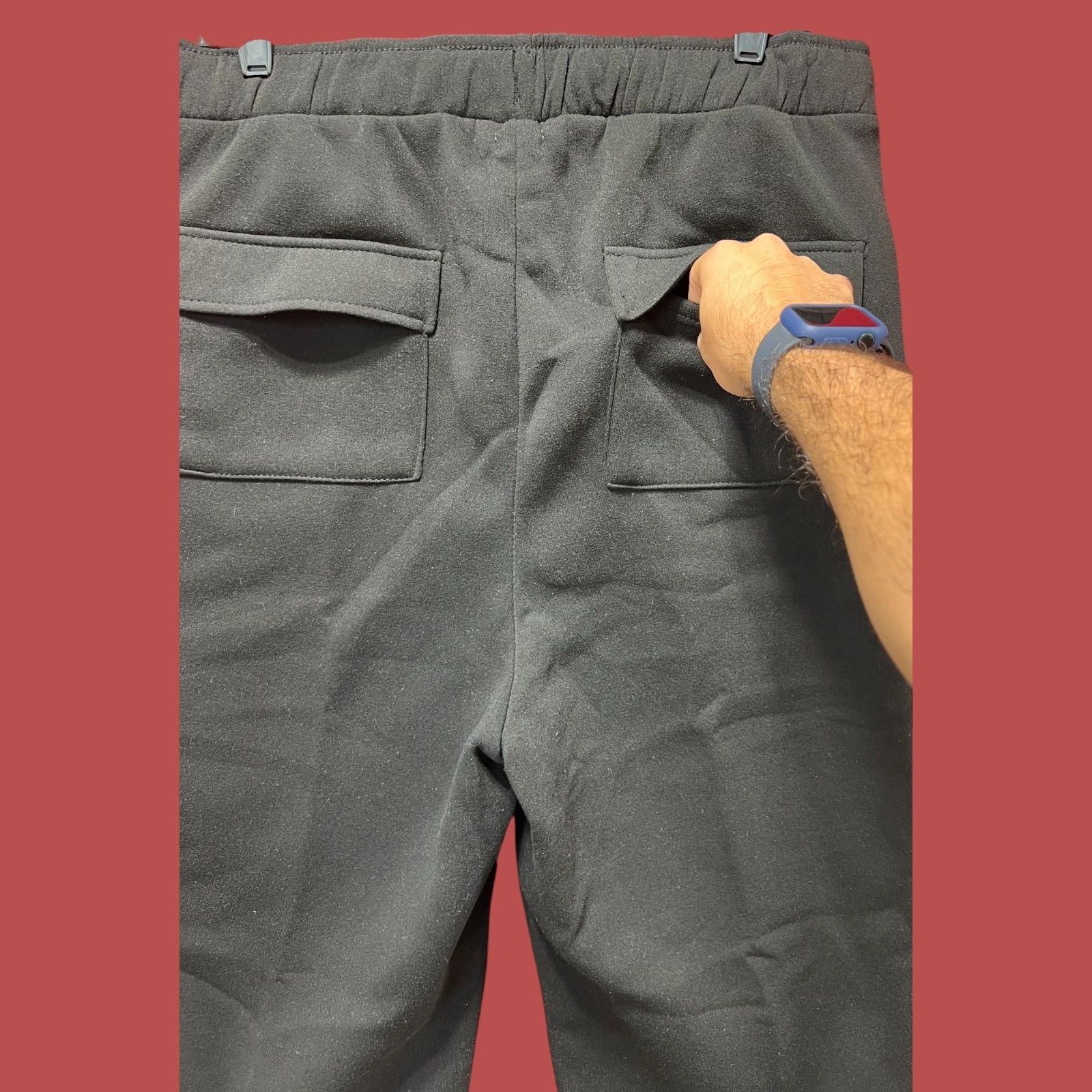 rue21 Rue 21 - Men's Wide Leg Cargo Sweatpants - Black - Extra Lar Size ONE SIZE - 14 Thumbnail