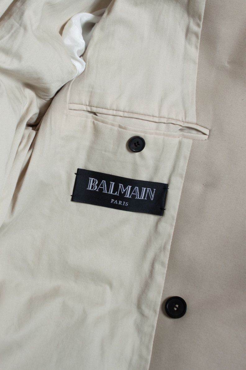 Balmain Balmain, Beige cotton military trenchcoat Size US L / EU 52-54 / 3 - 8 Thumbnail