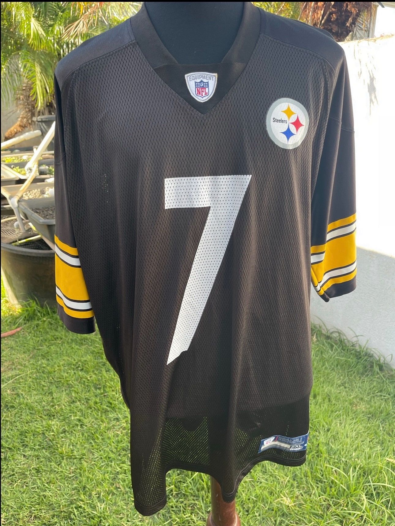 Reebok Pittsburgh Steelers Reebok Men 2XL Black Ben Roethlisbergerl Size US XXL / EU 58 / 5 - 1 Thumbnail