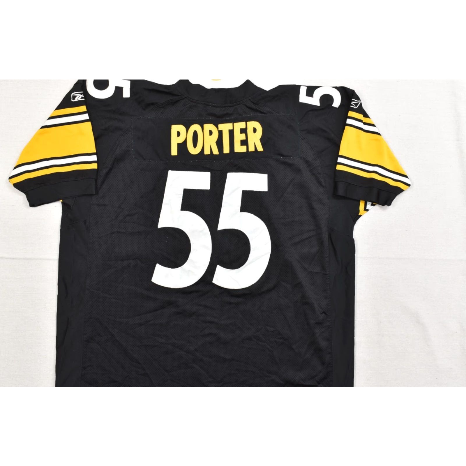Reebok Reebok NFL Pittsburgh Steelers Jersey Men 58 Black Joey Porter 55 Football T-Shirt Short Sleeve V-Neck Size US XXL / EU 58 / 5 - 6 Thumbnail