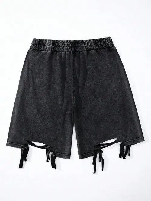 Japanese Brand OPIUM GOTH EDGY Y2K shorts distressed Size US 34 / EU 50 - 4 Thumbnail