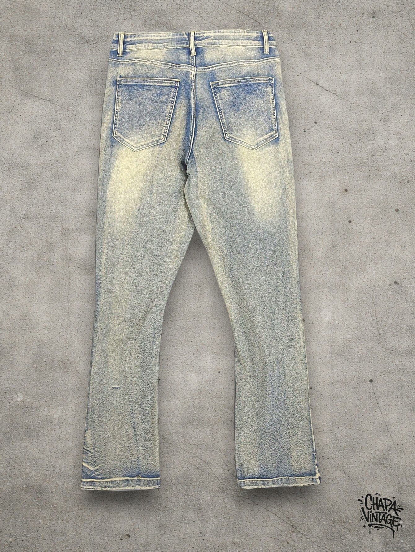 Japanese Brand Washed slim jeans Size US 34 / EU 50 - 4 Thumbnail