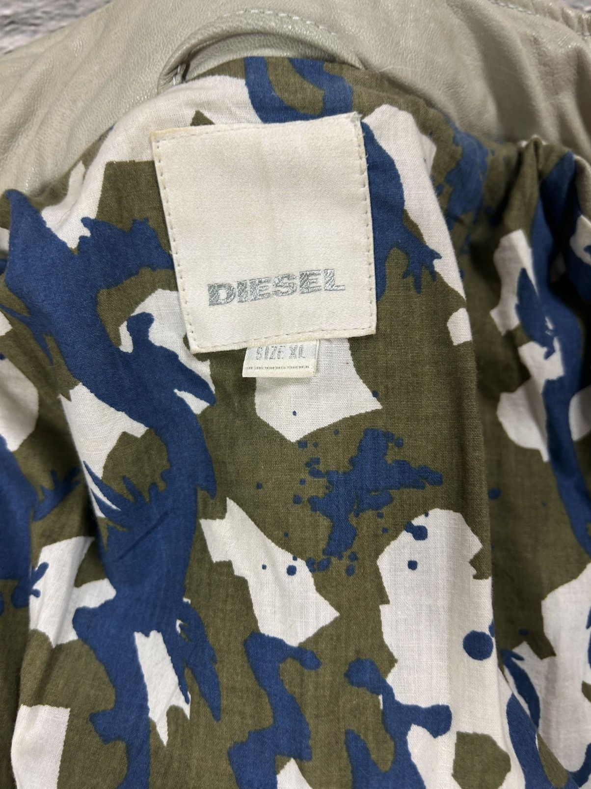 Diesel Diesel leather jacket beige vintage avant garde Size XL / US 12-14 / IT 48-50 - 7 Thumbnail