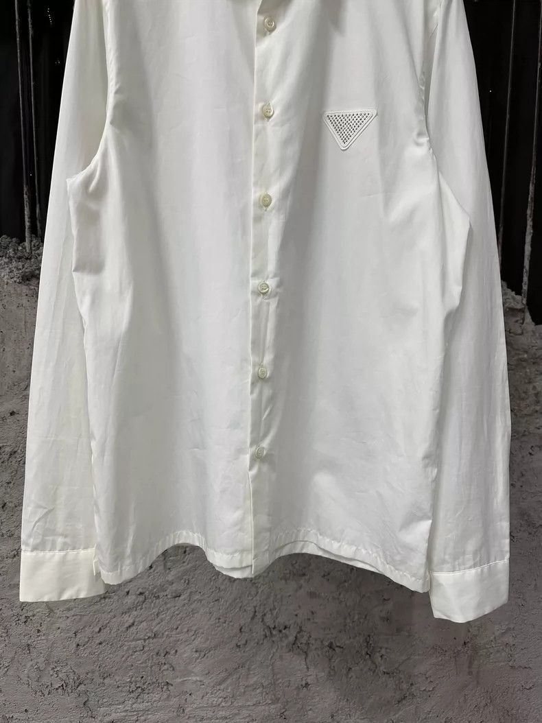 Prada Prada Long Sleeve Shirt with Rhinestone Collar-2506 Size US M / EU 48-50 / 2 - 4 Thumbnail