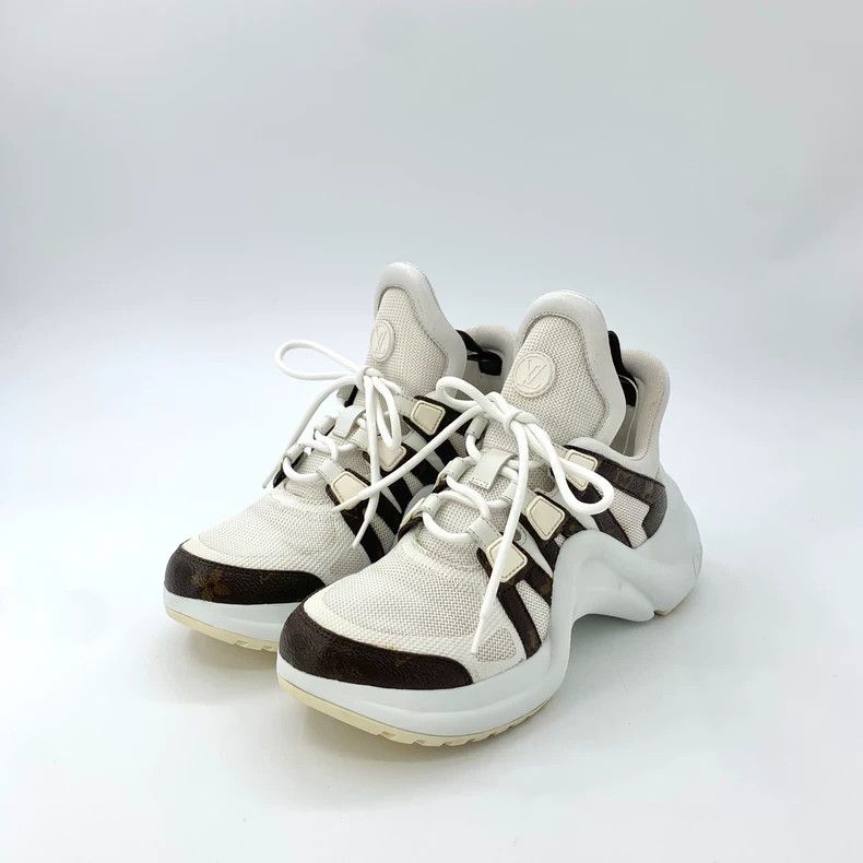 Louis Vuitton Louis Vuitton Color-block logo presbyopic lace-up casual s Size US 5 / IT 35 - 1 Thumbnail