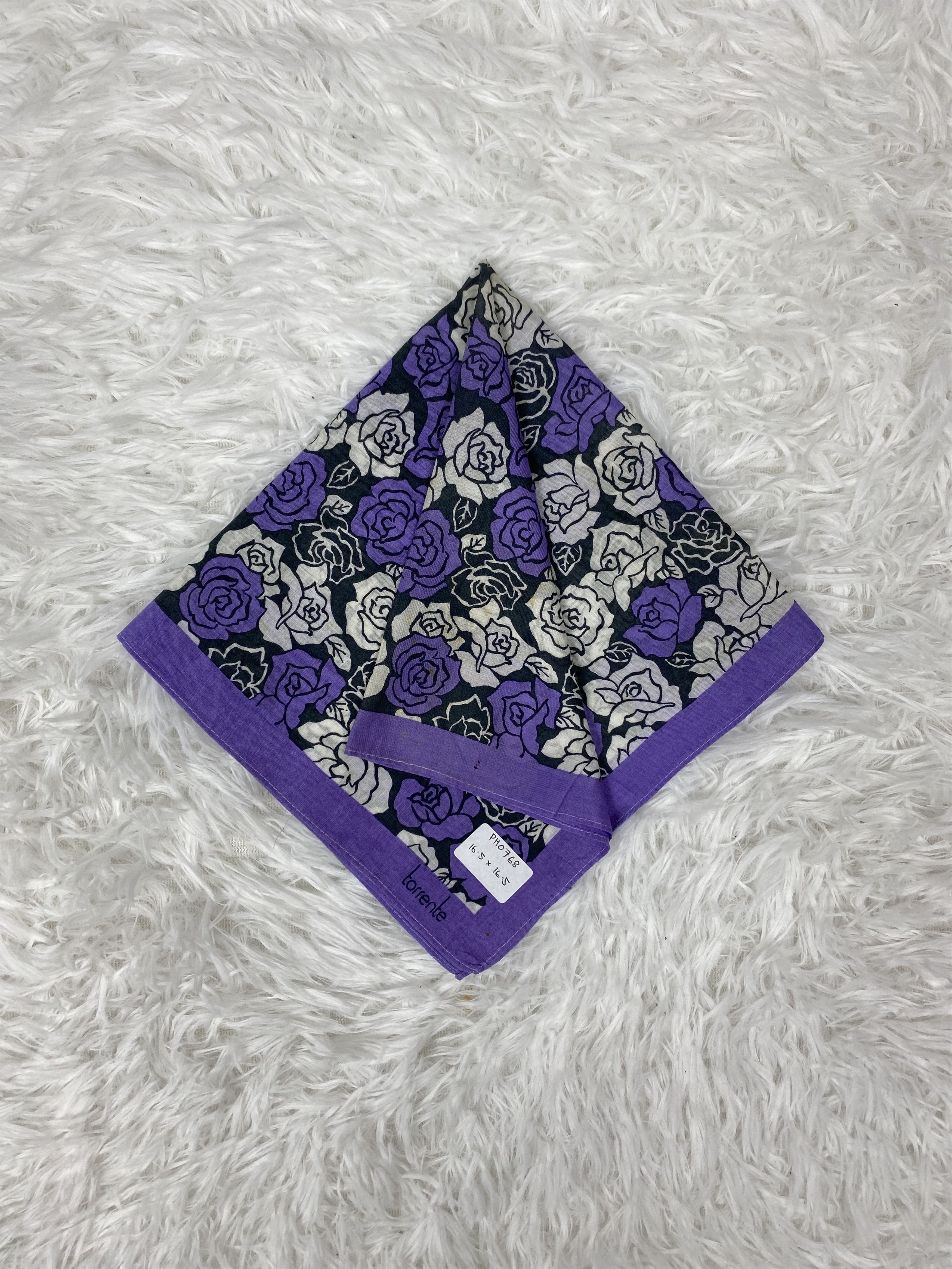 Vintage Vintage Torrente Handkerchief Neckerchief PH0768 Size ONE SIZE - 1 Thumbnail