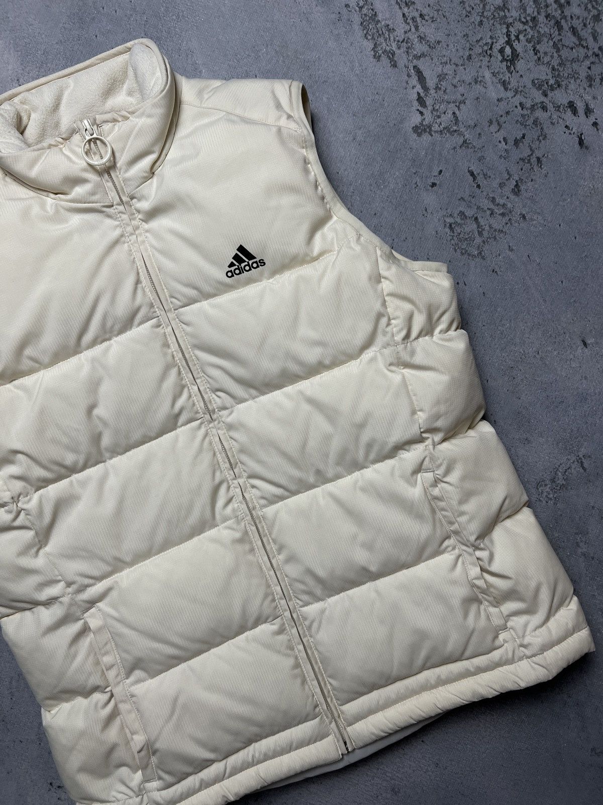 Adidas 00s Adidas Zipper Vintage Puffer Zip-Up Vest y2k 90s Size S / US 4 / IT 40 - 3 Thumbnail