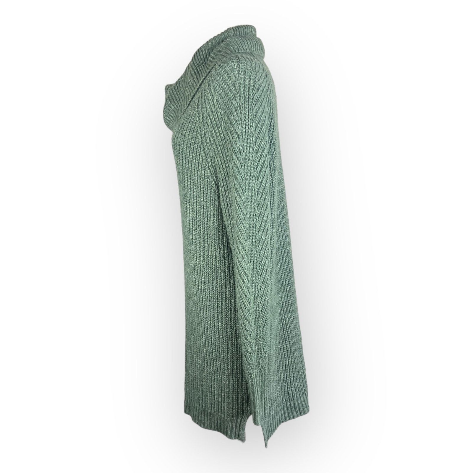 Target Basics A New Day Olive Green Cable Knit Oversize Sweater Size L / US 10 / IT 46 - 3 Thumbnail