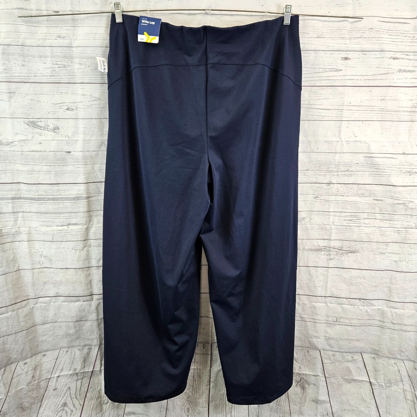 Old Navy VINTAGE Old Navy Womens Wide Leg Powersoft Pants Sz 2XL Blue Pull On High Rise Size 40" / US 18 - 3 Thumbnail