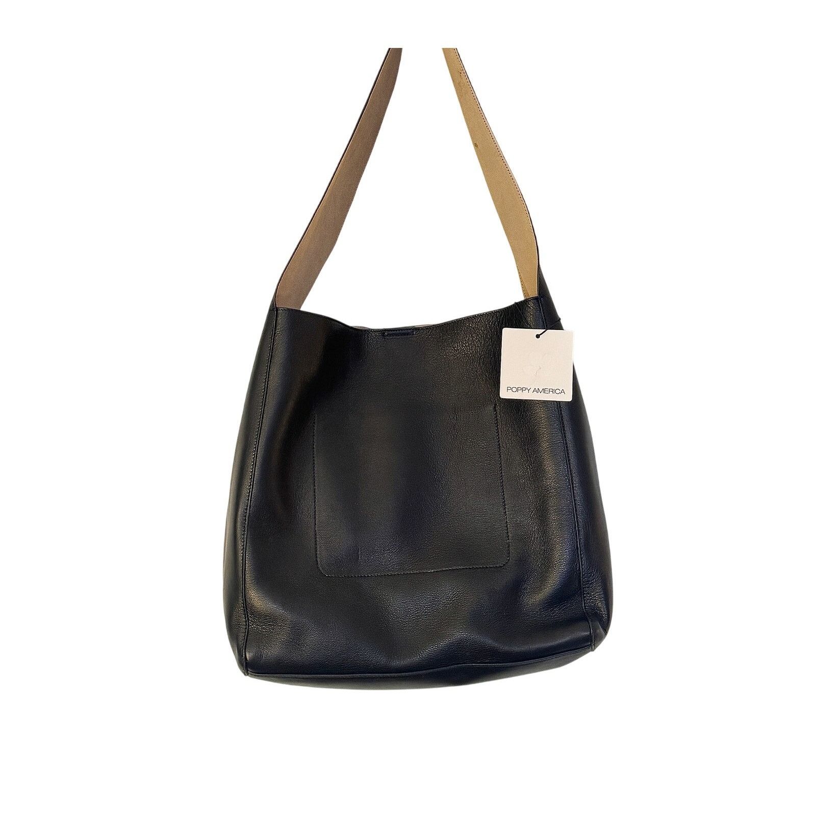 Other Poppy America NWT Black Leather Pioneer Spirit Oversized Bag Size ONE SIZE - 2 Thumbnail