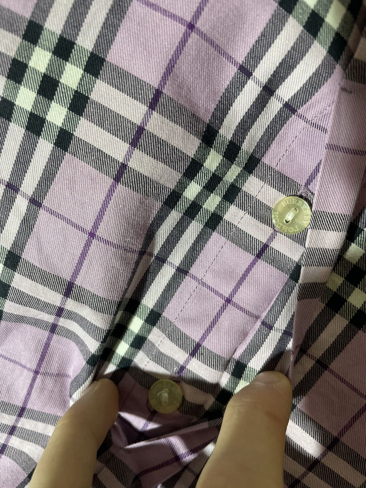 Burberry × Vintage Burberry London Nova check vintage streetwear shirt Size L / US 10 / IT 46 - 7 Thumbnail