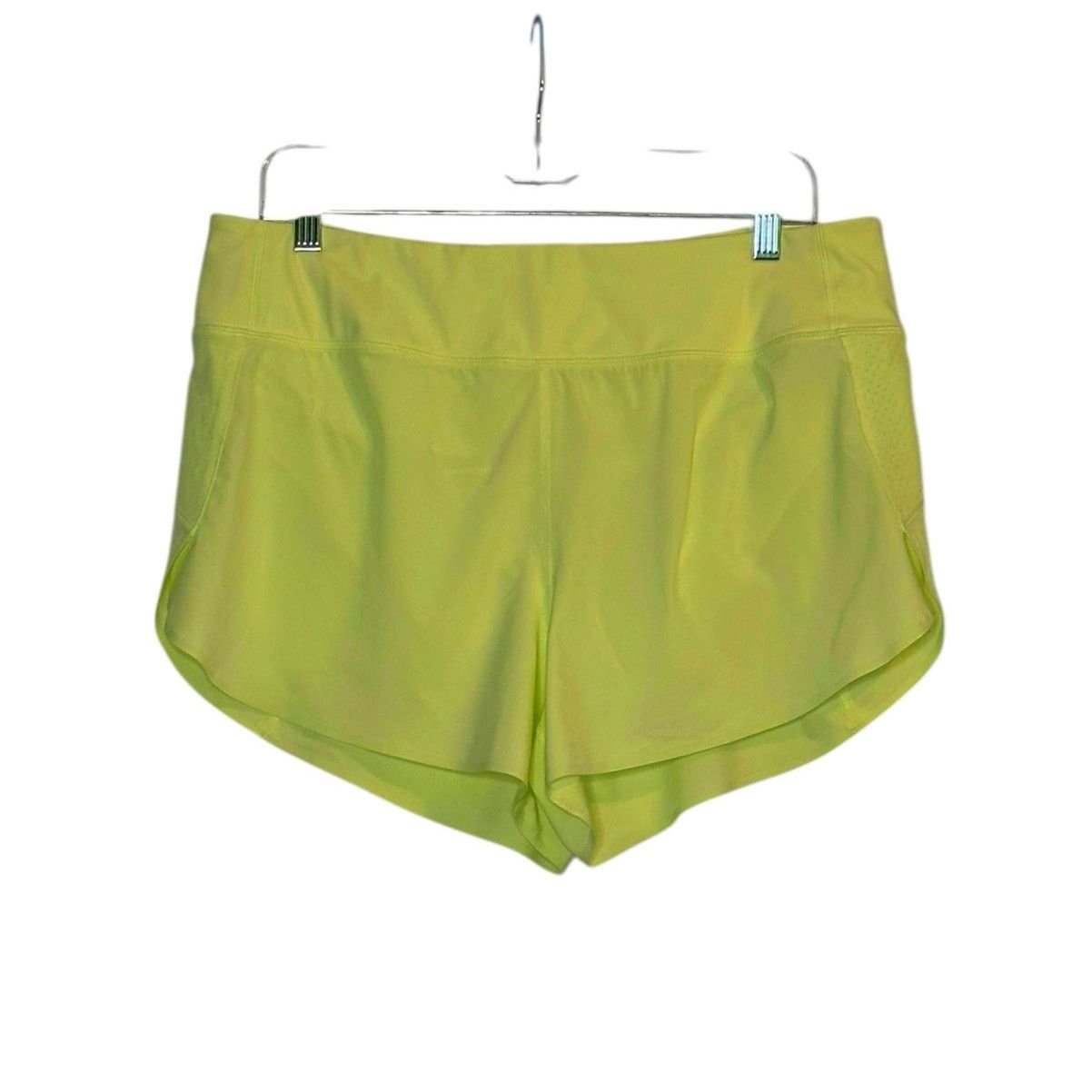 Athleta Athleta yellow pull on running duo shorts size Large Size 38" / US 16 / IT 52 - 1 Thumbnail