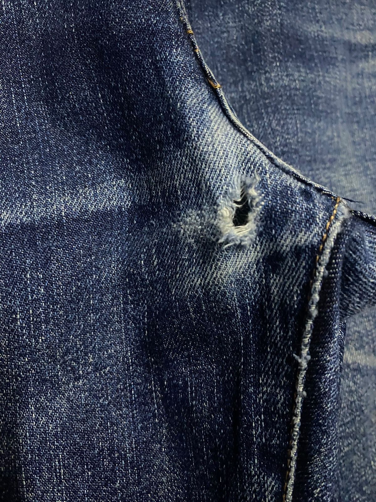 Japanese Brand Vintage Japan Brand Green Label Button Donut Button Fly Jean Size US 34 / EU 50 - 10 Thumbnail