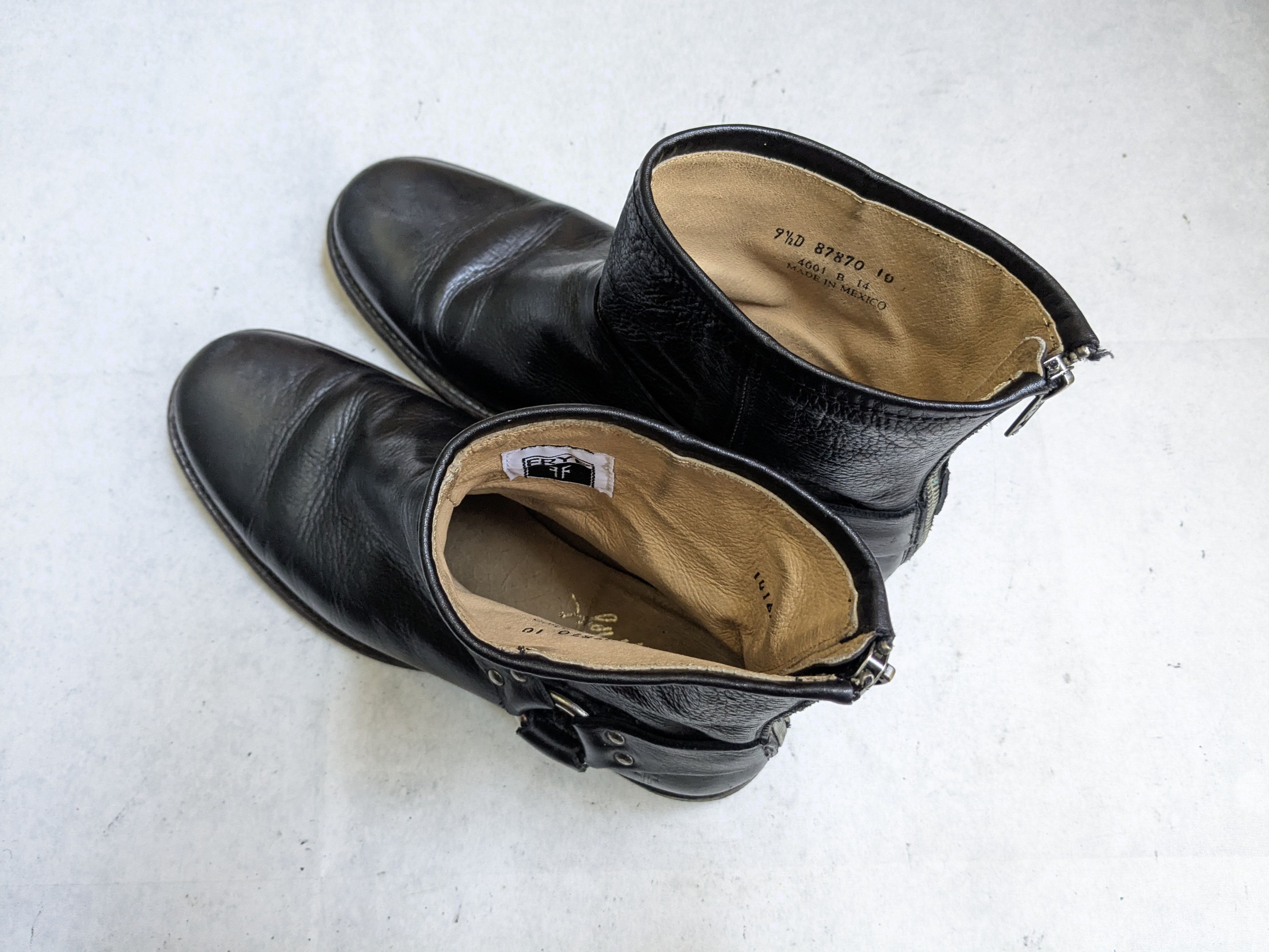 Frye Frye Harness Boots Black 9.5 D Leather Buckle Size US 9.5 / EU 42-43 - 11 Thumbnail