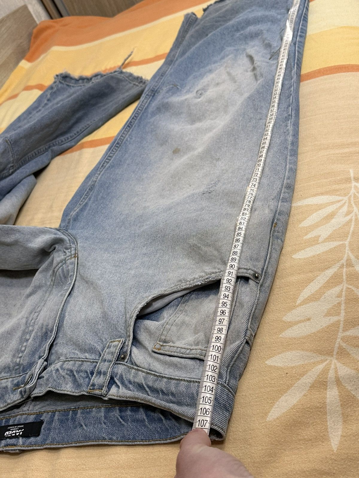 Jaded London 🔥 Opium Smokey Baggy Jeans Distressed Work Pants Denim Y2K Size US 30 / EU 46 - 9 Thumbnail