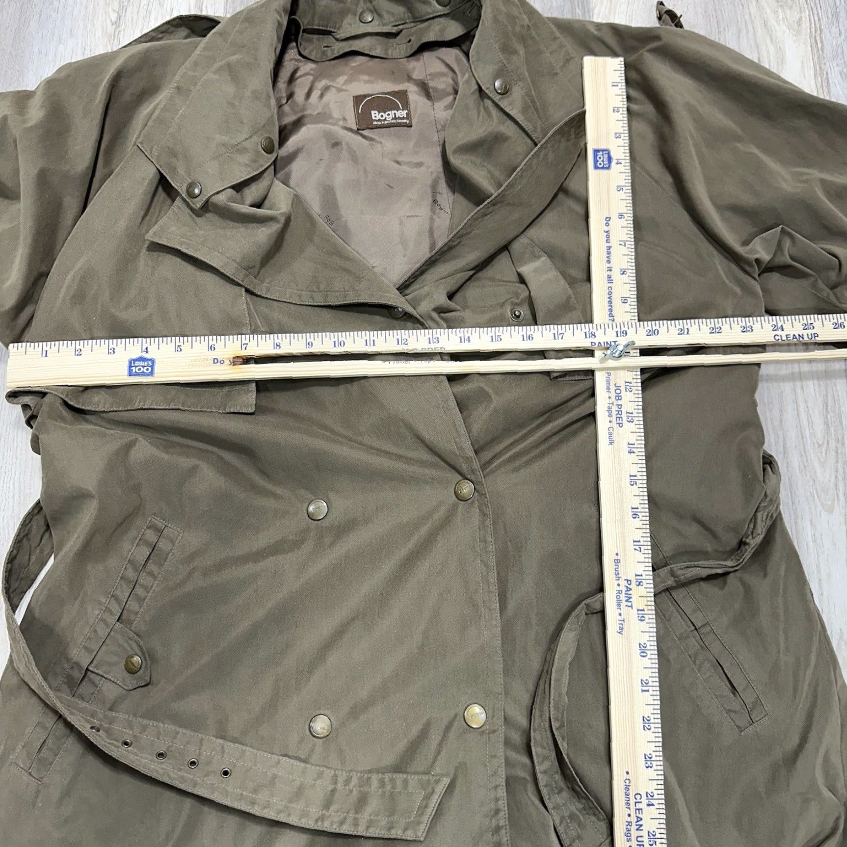 Bogner VINTAGE Bogner Jacket Coat Brown Long 3/4 Sleeve Mens Large Sz 8 Overcoat Regular Long Sleeve Button Missing Liner Size US L / EU 52-54 / 3 - 3 Thumbnail