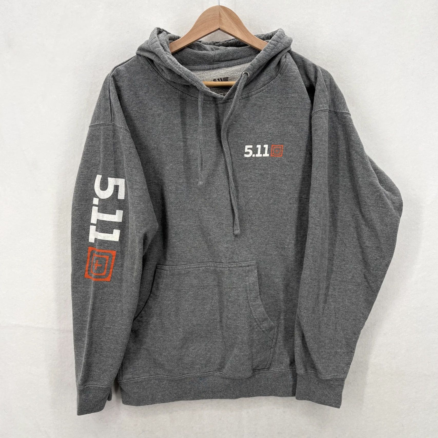 Vintage 5.11 Tactical Hoodie Adult Large Gray Pullover Fleece Graphic Workwear Mens Size US L / EU 52-54 / 3 - 2 Thumbnail
