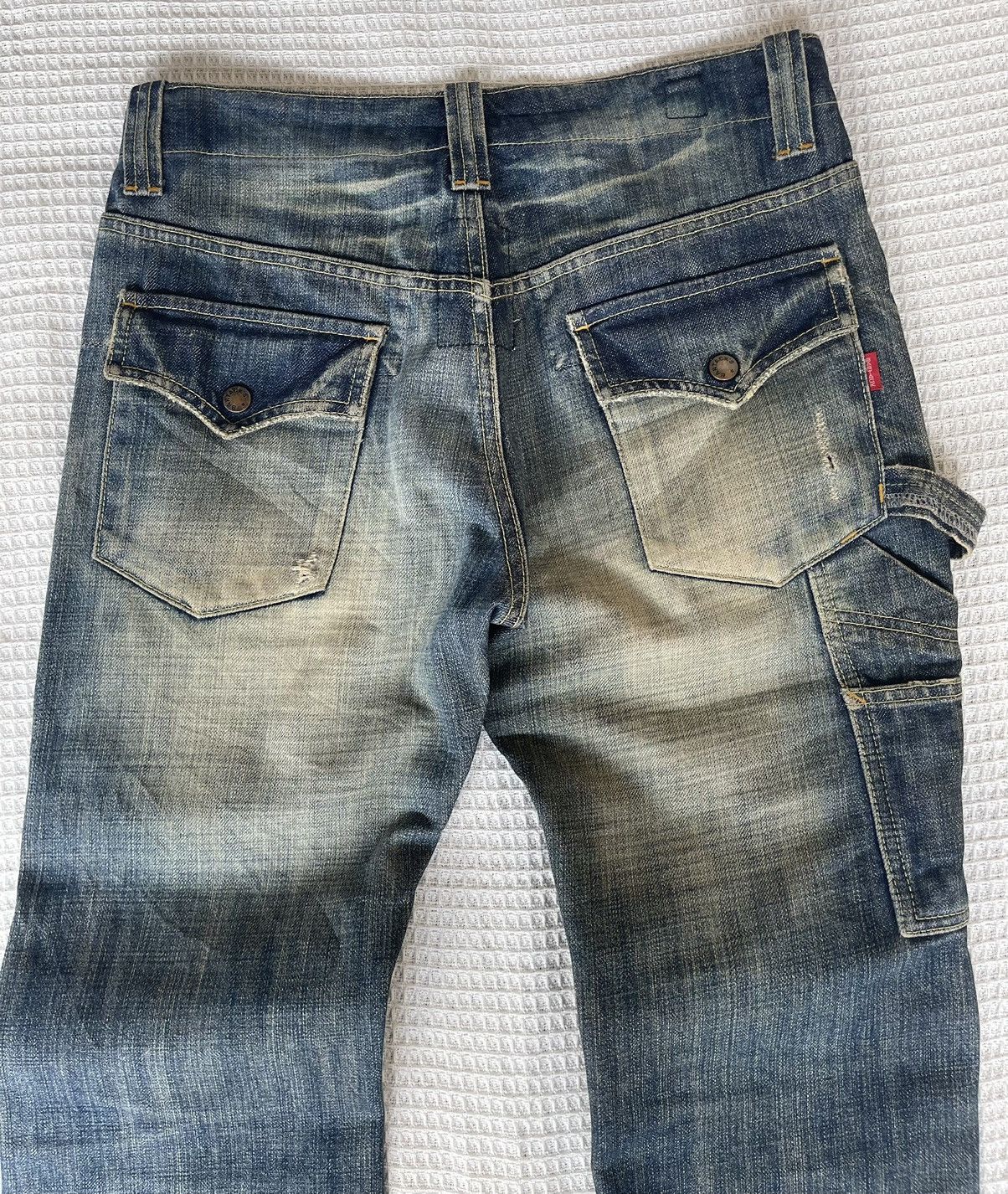 Hysteric Glamour Vintage 90s🔥BARTACK x QUADRO🔥Distressed Carpenter Denim Size US 30 / EU 46 - 4 Thumbnail