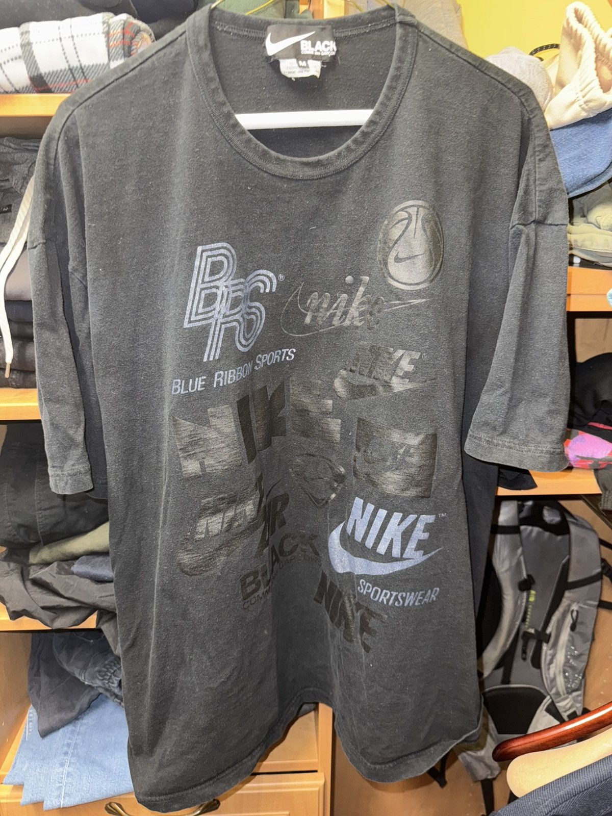 Comme des Garcons × Nike COMME DES GARCONS BLACK x Nike Oversized Tee Sports Rare Size US XL / EU 56 / 4 - 3 Thumbnail