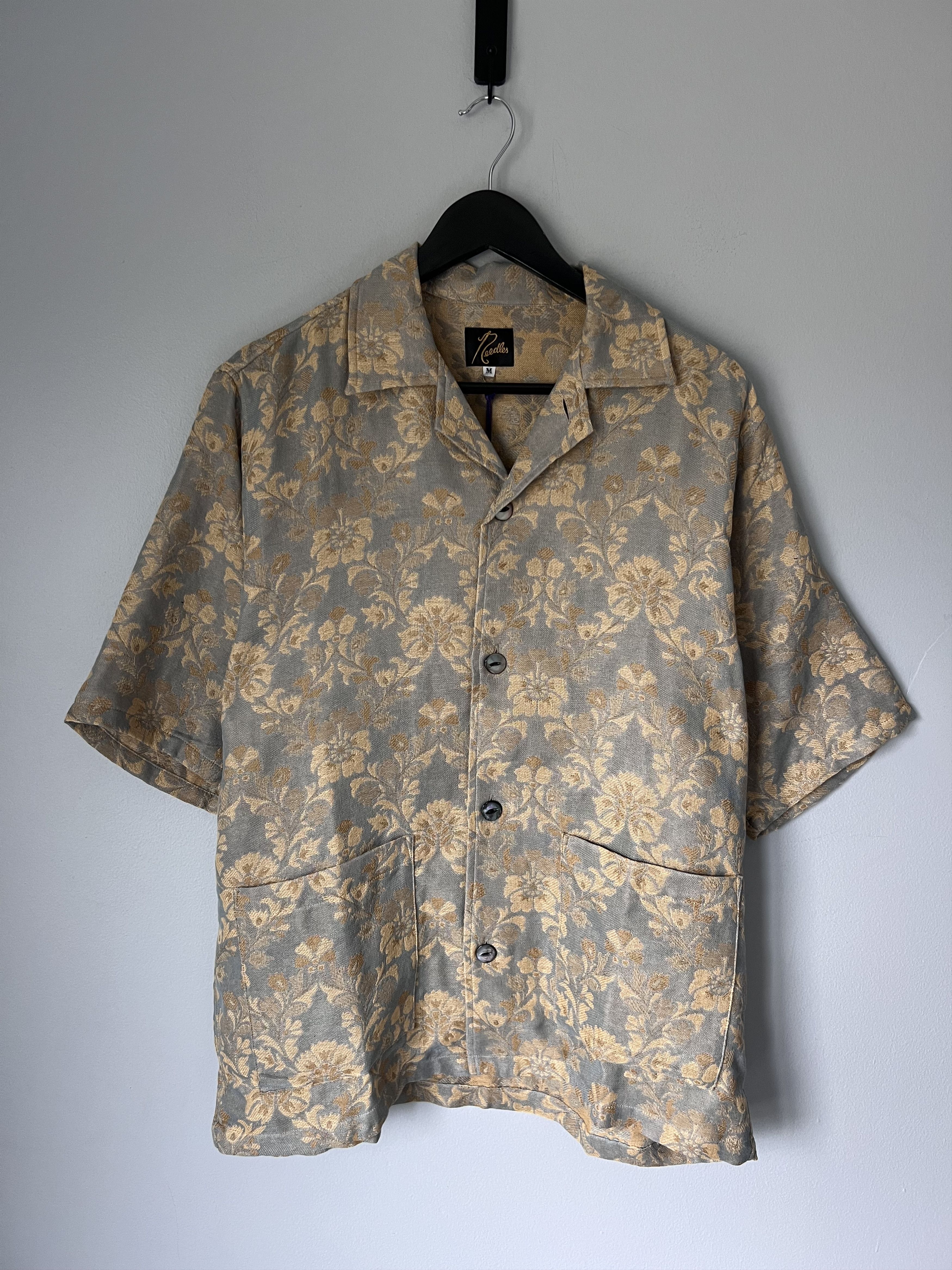 Needles Papillon Stripe Dobby Jacquard Cabana Shirt | Grailed
