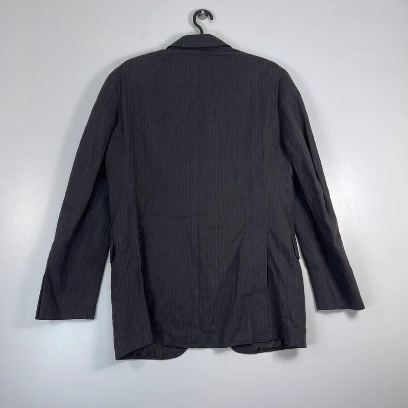 Boglioli Boglioli Italia Brown Pinstripe Linen Blazer Made In Italy Size 48R - 5 Thumbnail