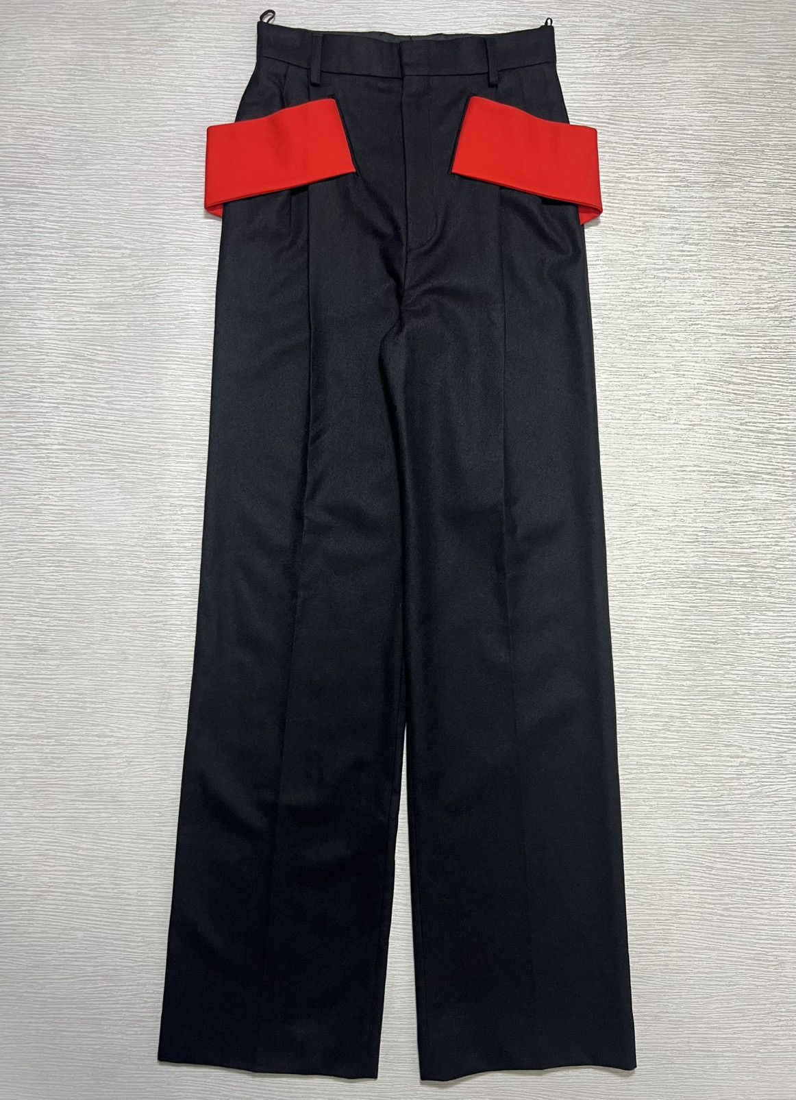 Givenchy Givenchy - Riccardo Tisci - F/W ‘14 - Wool Wide Leg Trousers Size 26" / US 2 / IT 38 - 1 Thumbnail