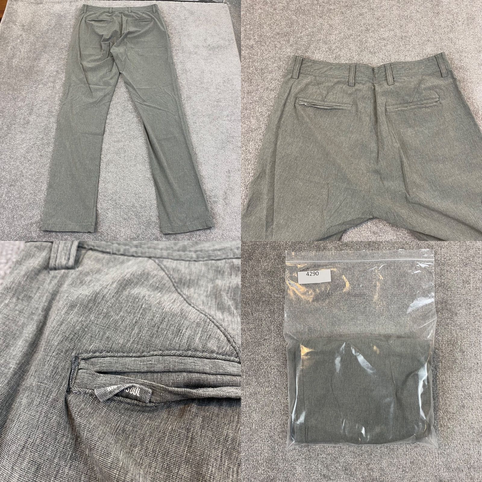 Vintage Linksoul Pants Mens 34x33 Gray Khaki Straight Leg Performance Stretch Golf 52582 Size US 34 / EU 50 - 8 Thumbnail