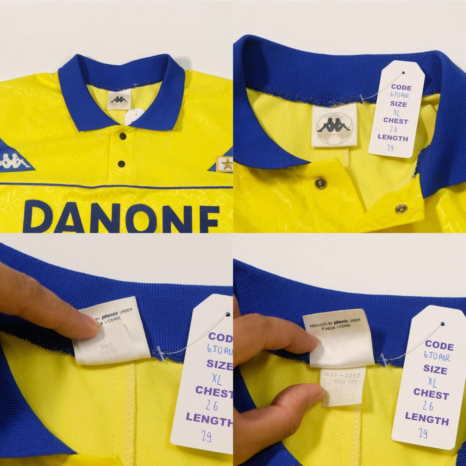 Kappa 1992/94 Juventus Away Shirt (XL) Size US XL / EU 56 / 4 - 4 Thumbnail