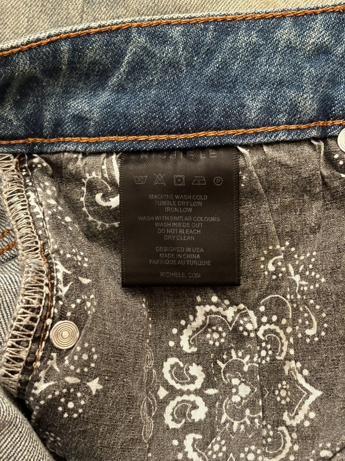 Richie Le Collection Richie Le Collection Cream Wash Denim Size US 30 / EU 46 - 5 Thumbnail