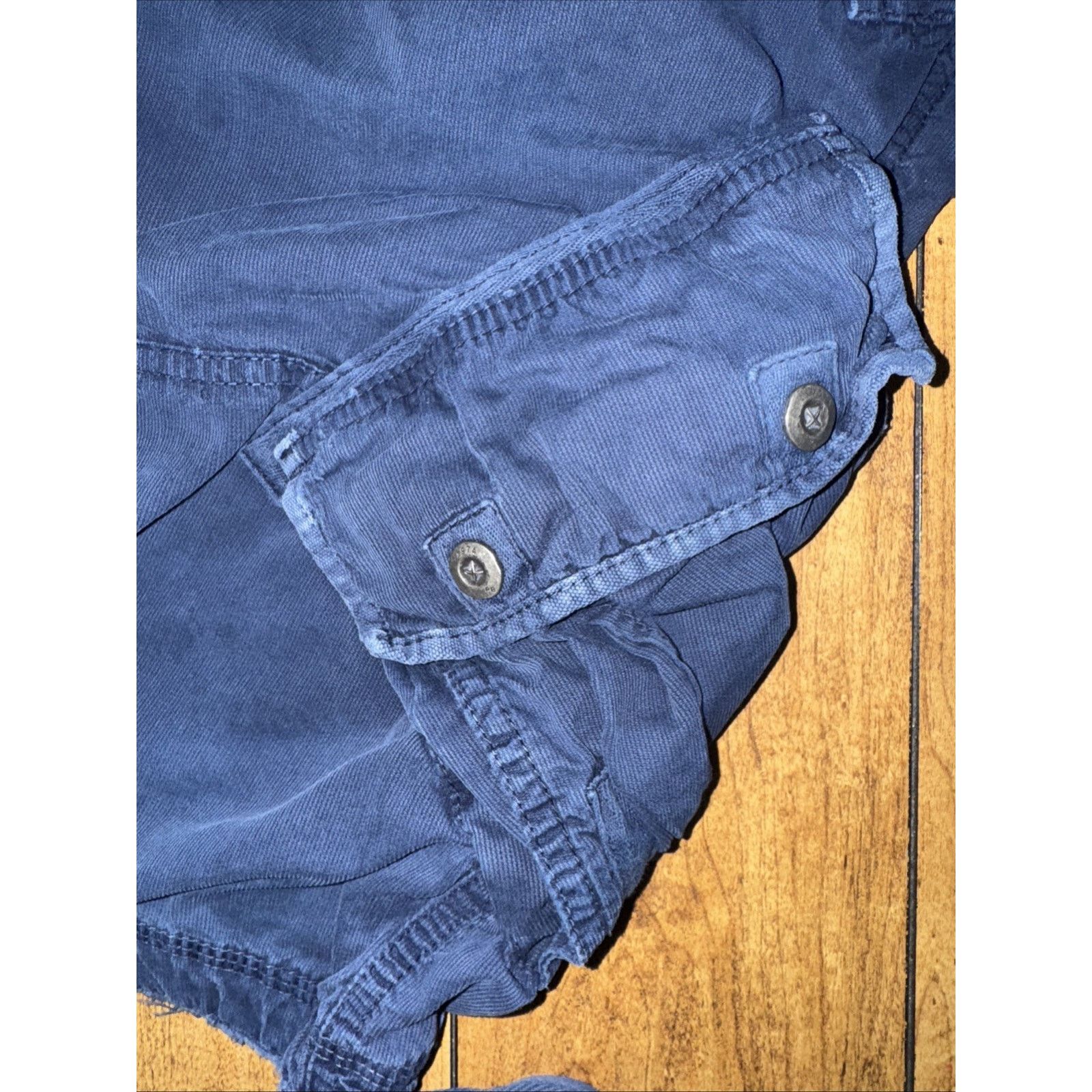 Vintage Paperbacks Cargo Shorts 36 Navy Blue Utility Pockets Outdoor Size US 36 / EU 52 - 2 Thumbnail