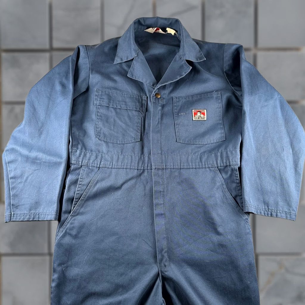 Ben Davis Ben Davis Coveralls Mens 40R Blue Workwear One-Piece Painter Cotton Size US 40 / EU 56 - 1 Thumbnail