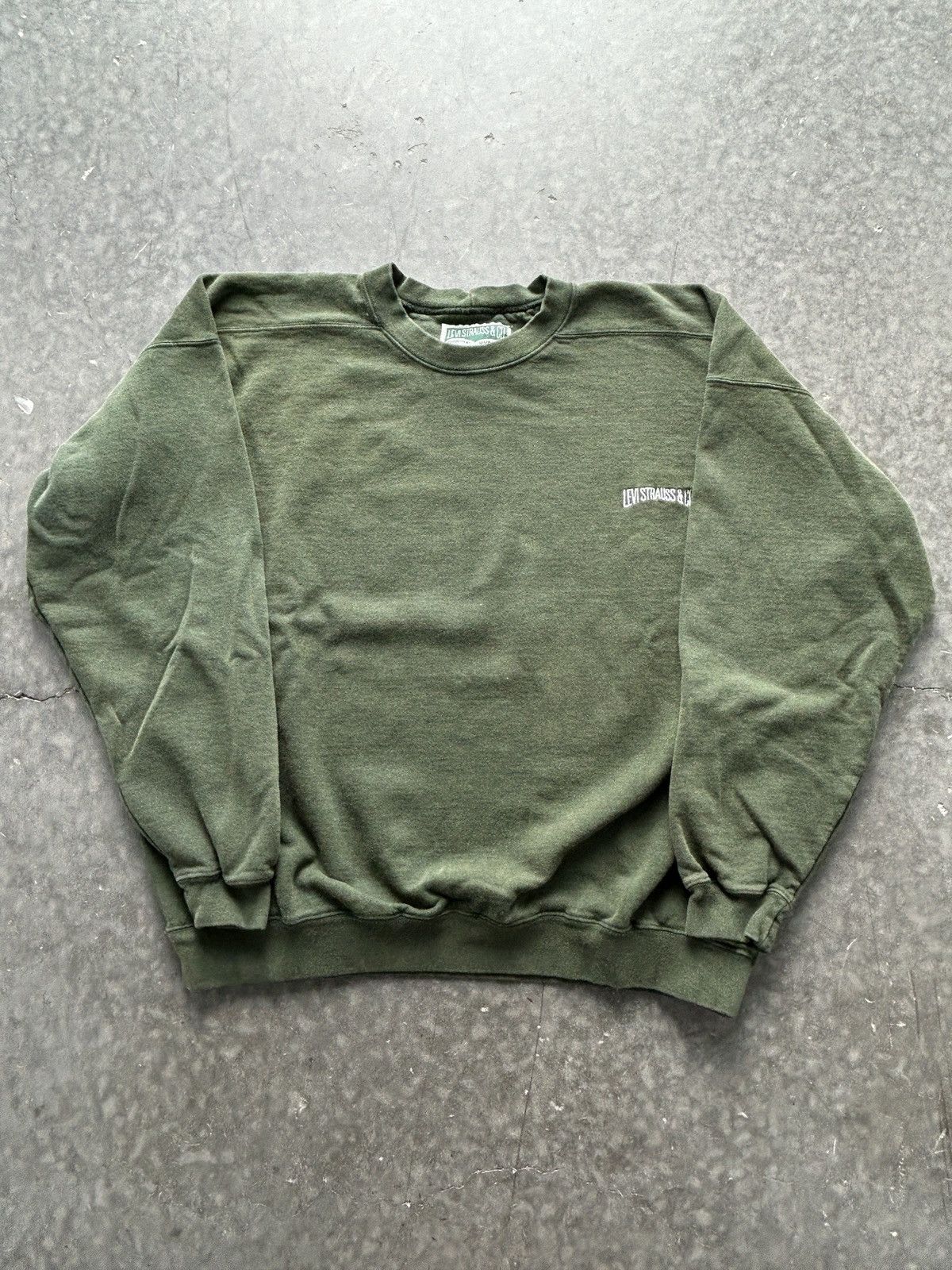 Levi's × Vintage Vintage 90s Levi’s Strauss Crewneck Sweatshirt Baggy Fit Size US XL / EU 56 / 4 - 1 Thumbnail
