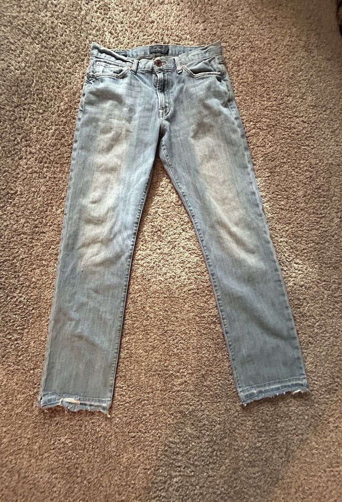 Lucky Brand × Vintage Vintage Distressed Denim Jeans Size US 32 / EU 48 - 1 Thumbnail