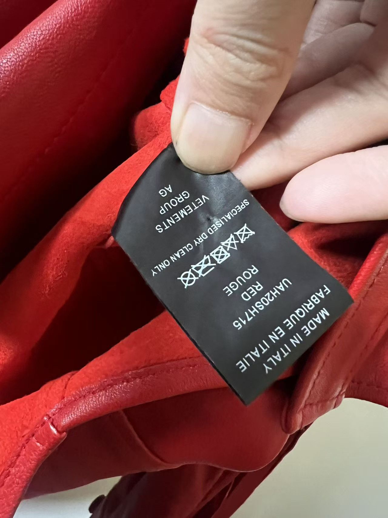 Vetements Vetements Red Leather jacket Size US S / EU 44-46 / 1 - 9 Thumbnail