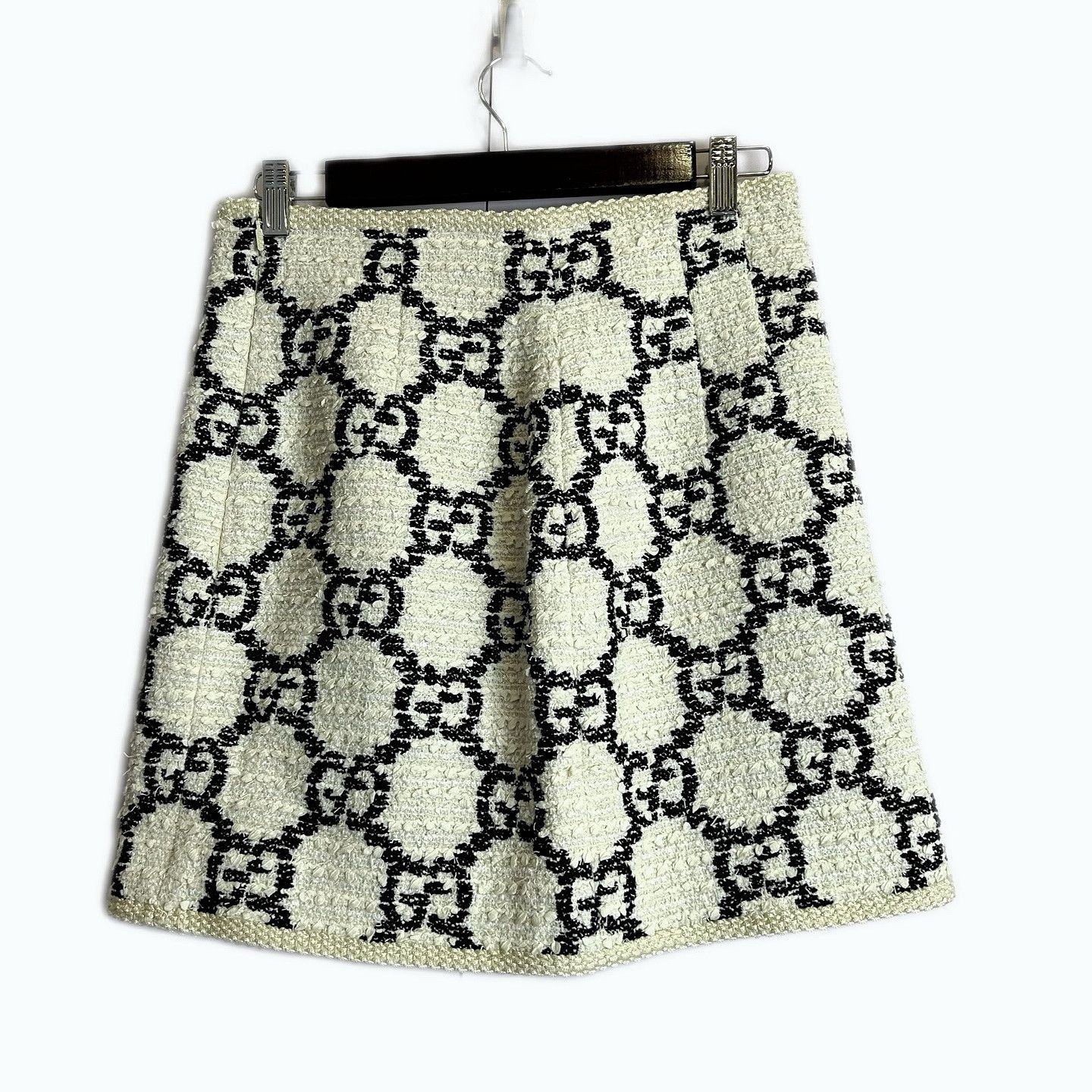 Gucci Gucci GG Monogram Tweed Mini Skirt Size 42 Size 28" / US 6 / IT 42 - 1 Thumbnail