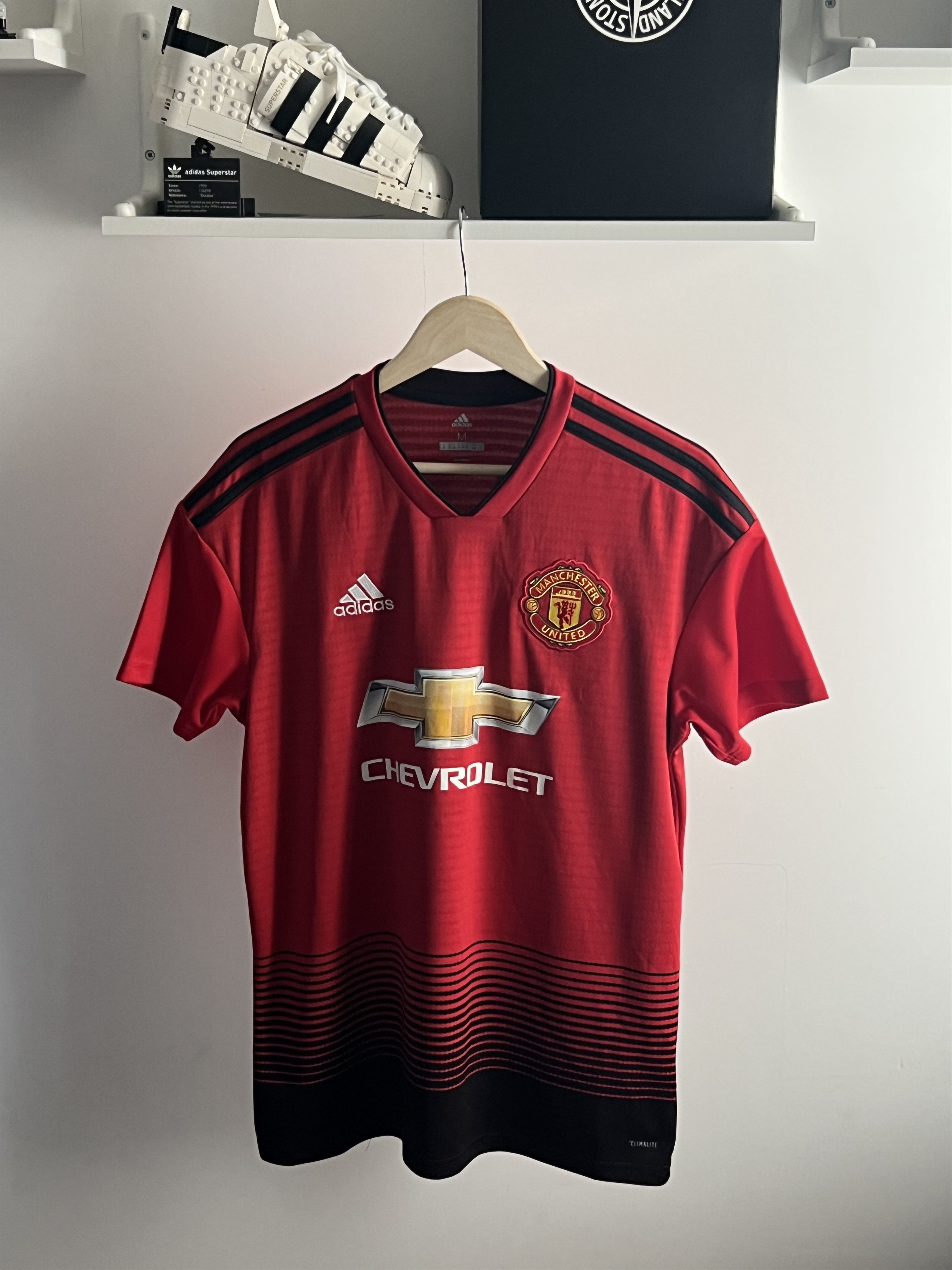 Adidas Soccer Jersey Adidas Manchester United Home 18/19 Size M Size US M / EU 48-50 / 2 - 1 Thumbnail