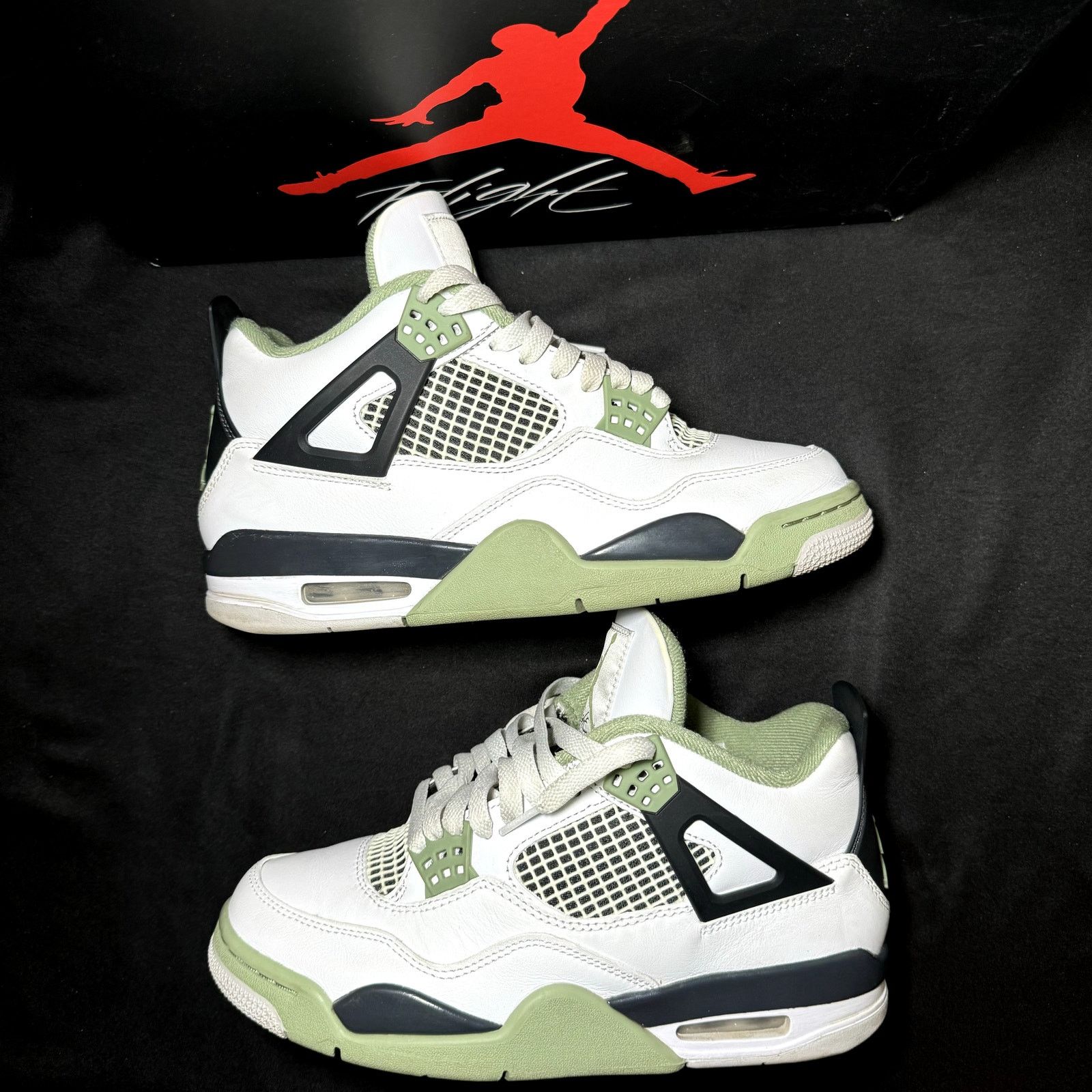 Jordan Brand × Nike Size 8.5 - Nike Air Jordan 4 Retro Seafoam Women's Shoes Size US 8.5 / IT 38.5 - 2 Thumbnail